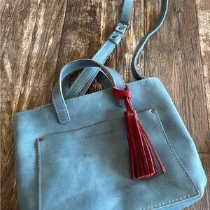 Portland Leather mini tote and charm